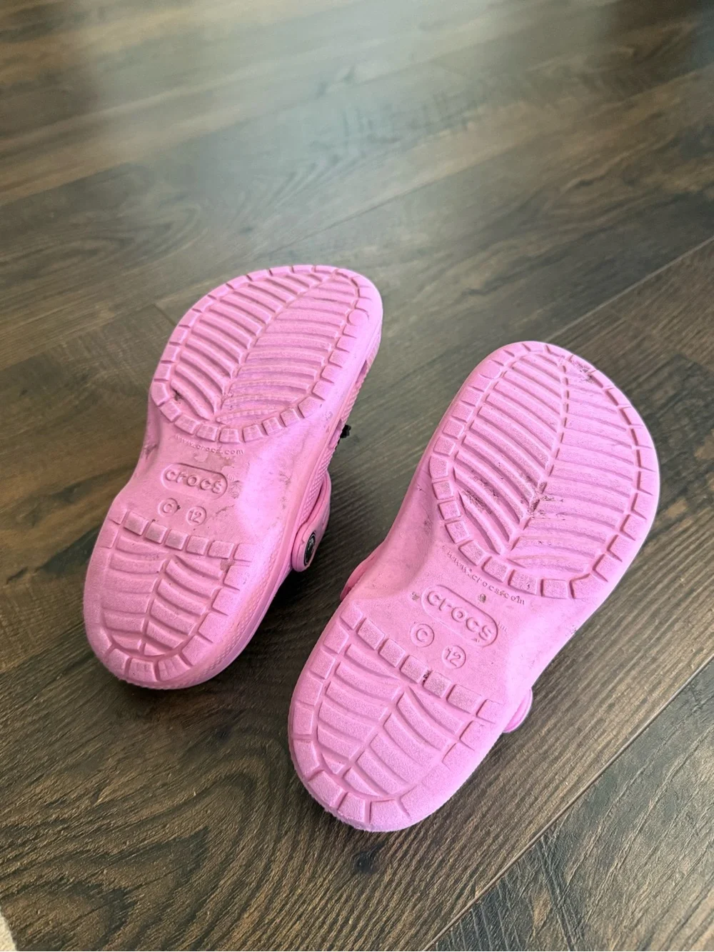 CROCS Kids Classic Clog in Bright Pink with Character Jibbitz